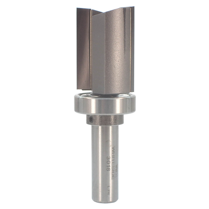 Bearing Template Router Bit - Shank:1/2" - Diameter:1-1/8" - Cutting Length:1-1/2"